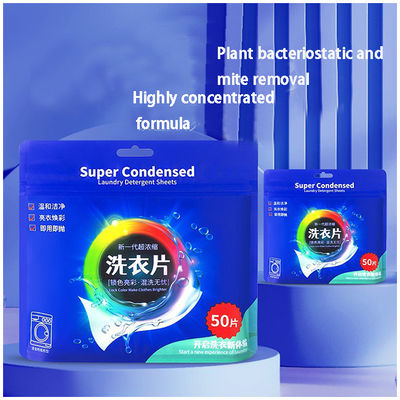 Good price Anti Bacterial And Anti Mite Concentrated Laundry Cleaning Sheets With Clean Fragrance online