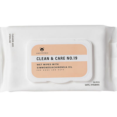 Good price White Body Wet Wipes For Cats And Dogs Deodorizing And Antibacterial Foot Wipes online
