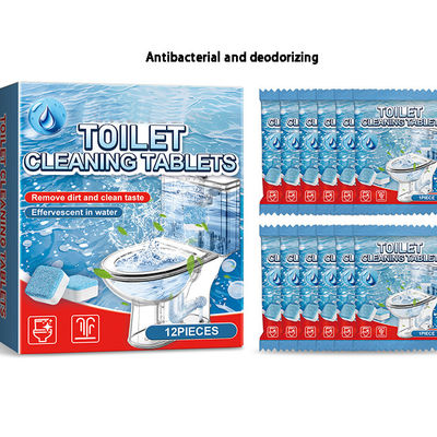 Un bon prix. OEM Tablettes de nettoyage automatique de bassin de toilette Bulle bleue Bloc de bord de toilette dans le réservoir en ligne
