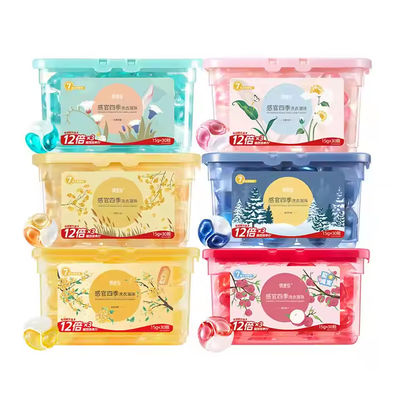 Harga yang bagus 3 Kamar 15g Konsentrasi Kapsul Deterjen Laundry Aroma Bunga Kapsul Deterjen Laundry Untuk Pembersihan Ramah Lingkungan on line