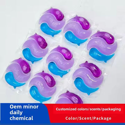 Un buon prezzo. Capsule di detersivo per abbigliamento 3 in 1 Liquido 10 g/pcs 3 variazioni di colore per una pulizia efficace in linea