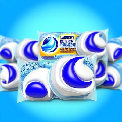 Seguro para sistemas sépticos Sim Cápsulas de detergente para roupa Solução de limpeza profissional